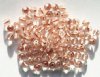 1, 100 6mm Round Copperlined Crystal Beads